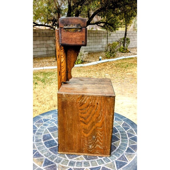 Antique Japanese Zelkova Wooden 7-Drawer Tansu Haribaku Sew/Trinket Storage Box - Picture 5 of 14